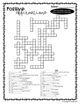 Affirmation Wordsearch Teaching Resources Tpt