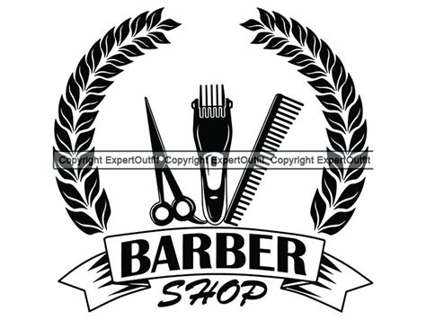 Barber Logo Barbershop Salon Haircut Hair Cut Hairstyle Hairstylist ...