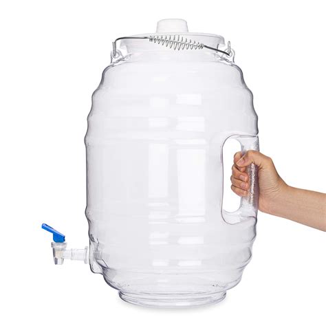 Champs 5 Gallon Jug With Lid And Spout Aguas Frescas Vitrolero