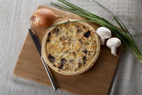 Mushroom Onion Quiche | Jerusalem Cuisine