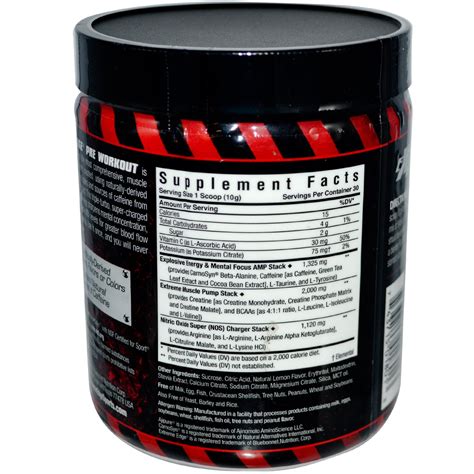 Bluebonnet Nutrition Extreme Edge Pre Workout Muscle Recharging