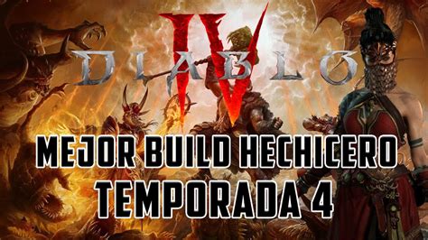 LA MEJOR BUILD DEL HECHICERO EN DIABLO 4 TEMPORADA 4 BOLA DE RAYOS