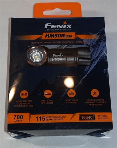 Продам налобный фонарик Fenix (Феникс) HM50R v2.0. Фонарь новый.