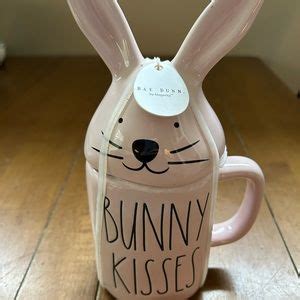 Rae Dunn Dining Nwt Rae Dunn Bunny Kisses Mug Poshmark