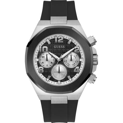 Guess Mens Watch Guess Mens Watches Empire Gw0583g1 Silicone Black
