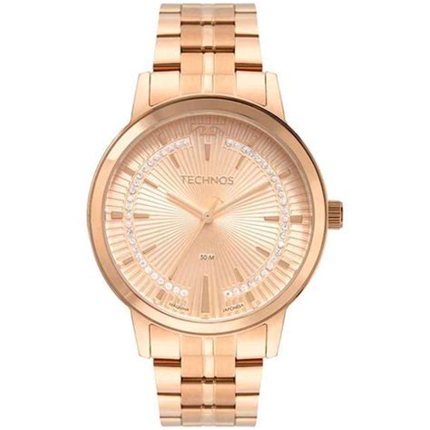 Rel Gio Feminino Technos Mms C Anal Gico Rose Gold Submarino