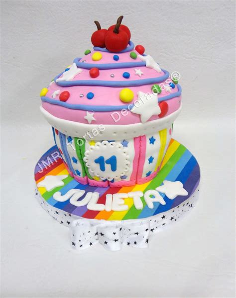 Torta Cupcake Gigante Jmr Tortas Decoradas