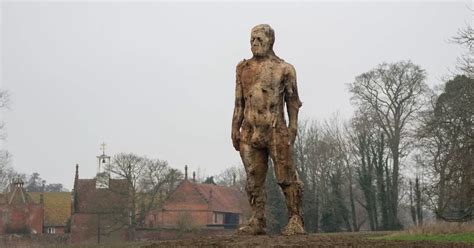 Huge Statue Of Naked Man Overlooking A12 Sparks Crash Concerns Suffolk Live