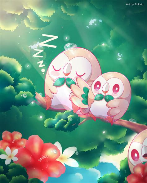 Rowlet by Pokkiu on DeviantArt