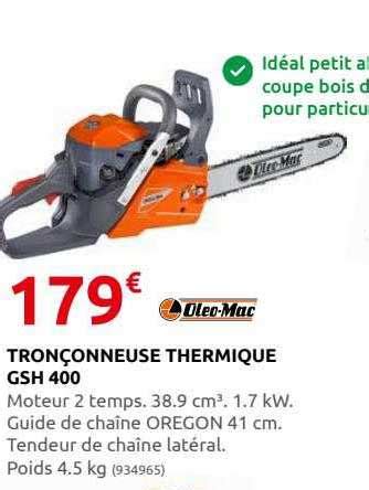 Promo Tron Onneuse Thermique Gsh Oleo Mac Chez Rural Master