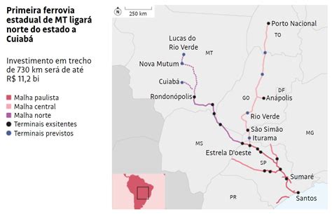 Rumo e governo do Mato Grosso fecham acordo para construção de ferrovia