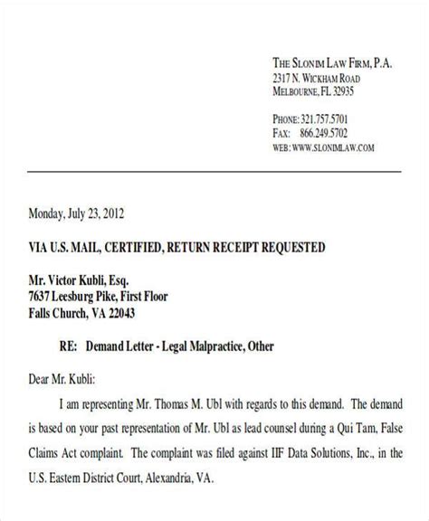 Free 54 Demand Letter Templates In Pdf Word