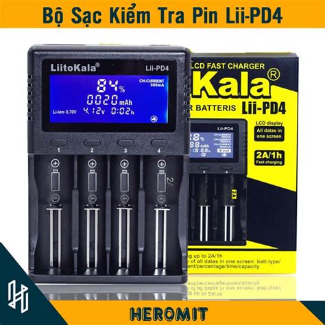 Sạc pin và kiểm tra Pin LiitoKala Lii-PD4 Sạc thông minh