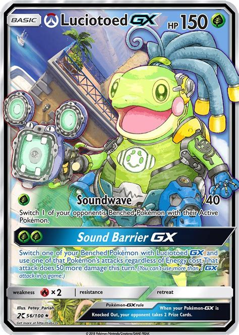 Luciotoed Gx Politoed Lucio Custom Overwatch Pokemon Card