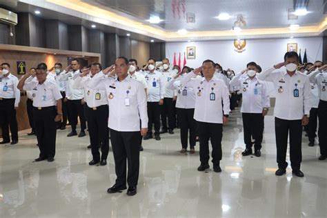 Kemenkumham Sumsel Ikuti Apel Awal Tahun 2023 Bersama Menteri Hukum Dan