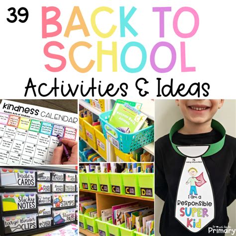 39 Back To School Activities And Ideas For Teachers Proud To Be Primary