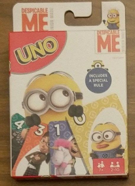 Playing Cards New Despicable Me Minion Uno Card Game With A Special