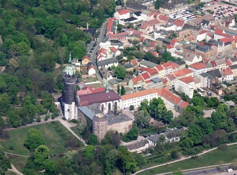 Lutherstadt Wittenberg Von Oben Wittenberg Schlosskirche