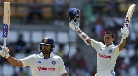 Yashasvi Jaiswal Scores Maiden Test Century Rohit Sharma Gets 10th Ton As India Dominate West