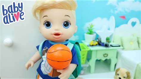 Baby Alive Menino Justin Se Arrumando Para O Campeonato De Basquete Da