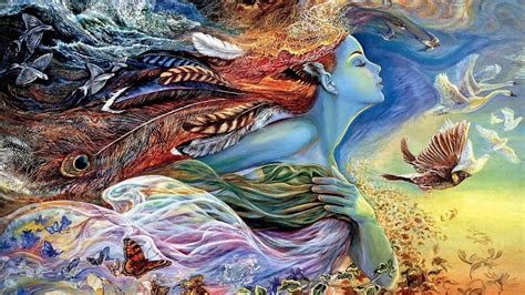 Female Image The Spirit Of Flight The Air Elf Surrealism Painting