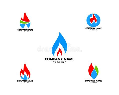 Placez De P Trole Et De Gaz Logo Design Vector Template Illustration De