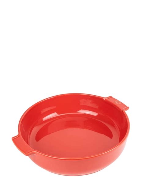 Plat Four Rond En C Ramique Rouge D Cm Appolia Maisons Du Monde