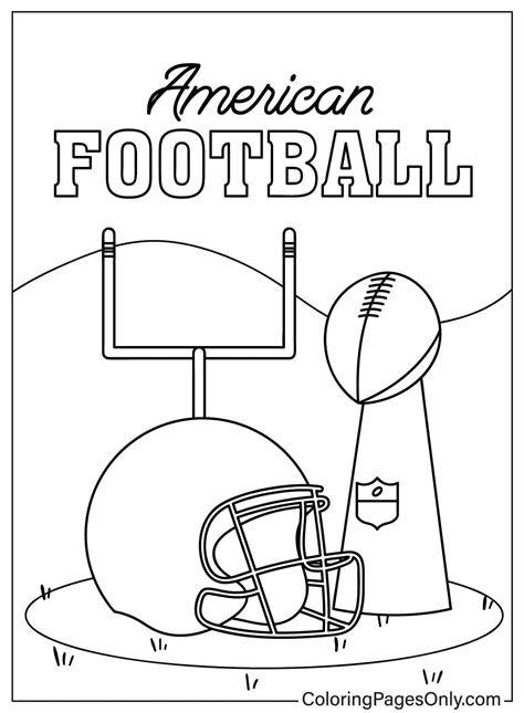 American Football Card Template - Free Printable Coloring Pages