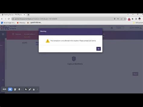 Fino This Transaction Is Not Allowed In This Location Please Contact