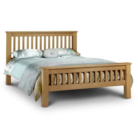 Shaker Style Oak Bed Frame High Foot End Super King Size 6ft