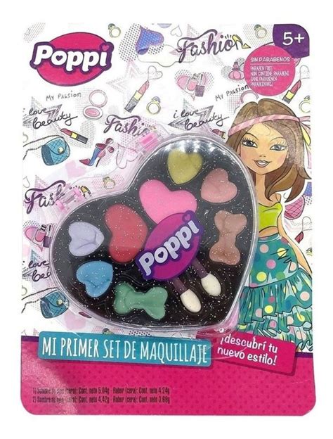 Mi Primer Set De Maquillaje Corazon Infantil Poppi Belleza