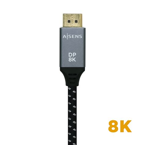 A Cable Displayport V K Hz Dp M Dp M Gris Negro M