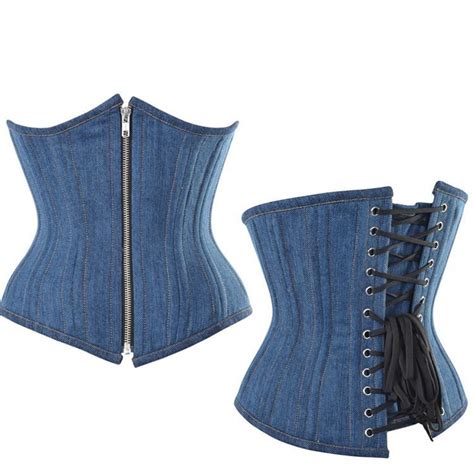 Denim Corsets Diy Roupas Customizadas Diy Roupas Roupas