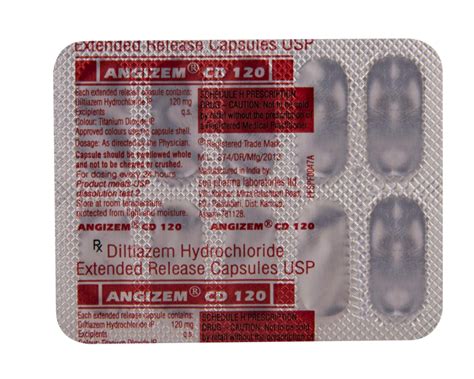 Angizem Cd Mg Capsule Pocket Chemist