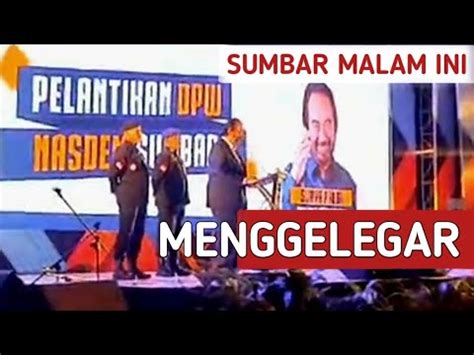 Sumbar Menggelegar Pidato Surya Paloh Anies For President