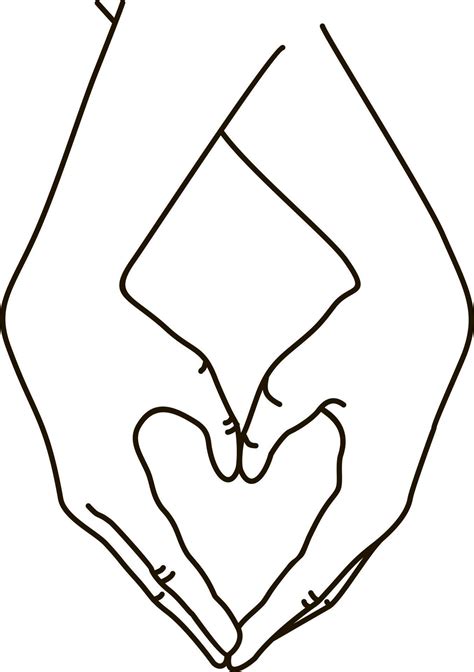 Hands Making Heart Sign Love Romantic Relationship Concept Isolated