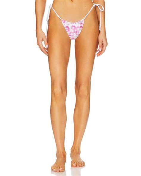 Frankie S Bikinis X Sydney Sweeney Tia Shine Bikini Bottom In Orange Lyst