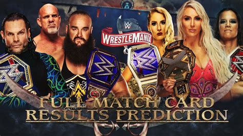 Wwe Wrestlemania 36 Full Confirmed Match Card And Results Prediction