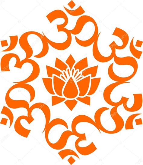 Om Mandala Lotus Flower — Stock Vector © Lavalova 22001749