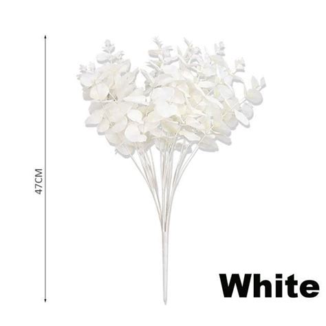 Fleur Sechee White Feuilles D Eucalyptus Blanches Pi Ce Arrangement