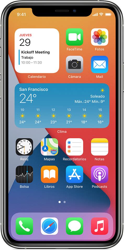 Usar widgets en el iPhone o el iPod touch Soporte técnico de Apple MX