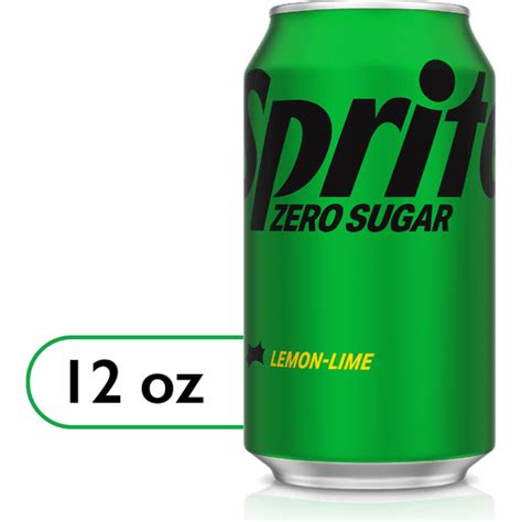 Sprite Zero Sugar Lemon Lime Diet Soda Pop Soft Drink 12 Fl Oz Casey