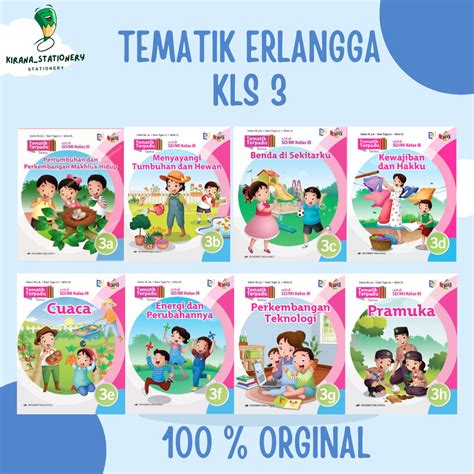 BUKU TEMATIK TERPADU SD KELAS 3 ERLANGGA 3A 3B 3C 3D 3E 3F 3G 3H TEMA