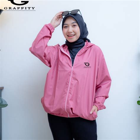 Jual Model Terkeren Jaket Olahraga Parasut Polos PriaWanita Mirip