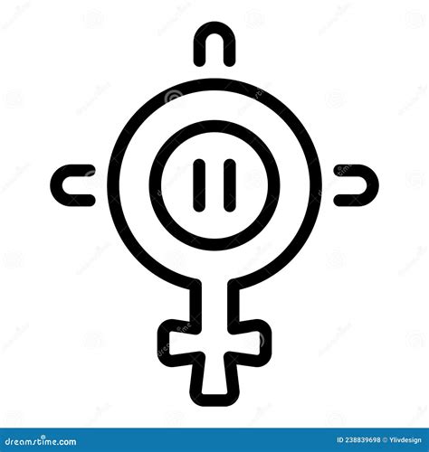 Woman Menopause Icon Outline Vector Hormone Health Stock Vector