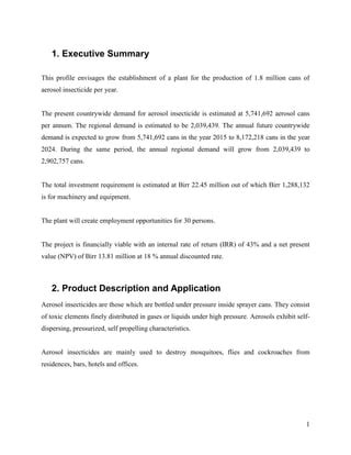 Aerosol Insecticide Producing Plant Doc