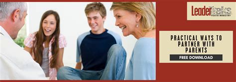 Partnering With Parents In Youth Ministry Leadertreks Youth Ministry Blog