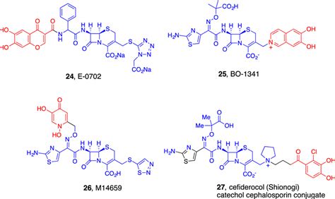 Representative Cephalosporin Catechol And Hydroxy Pyridone