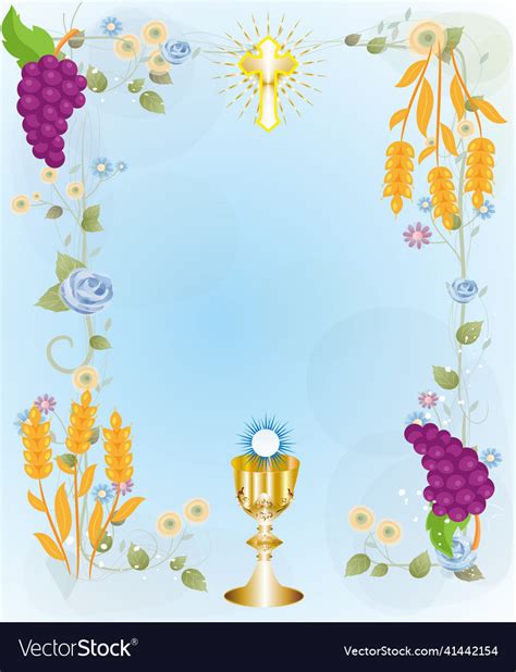 First Holy Communion Royalty Free Vector Image