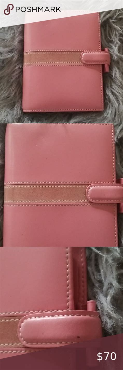 Authentic Filofax Sm Planner Agenda Pink Leather Filofax Accessories